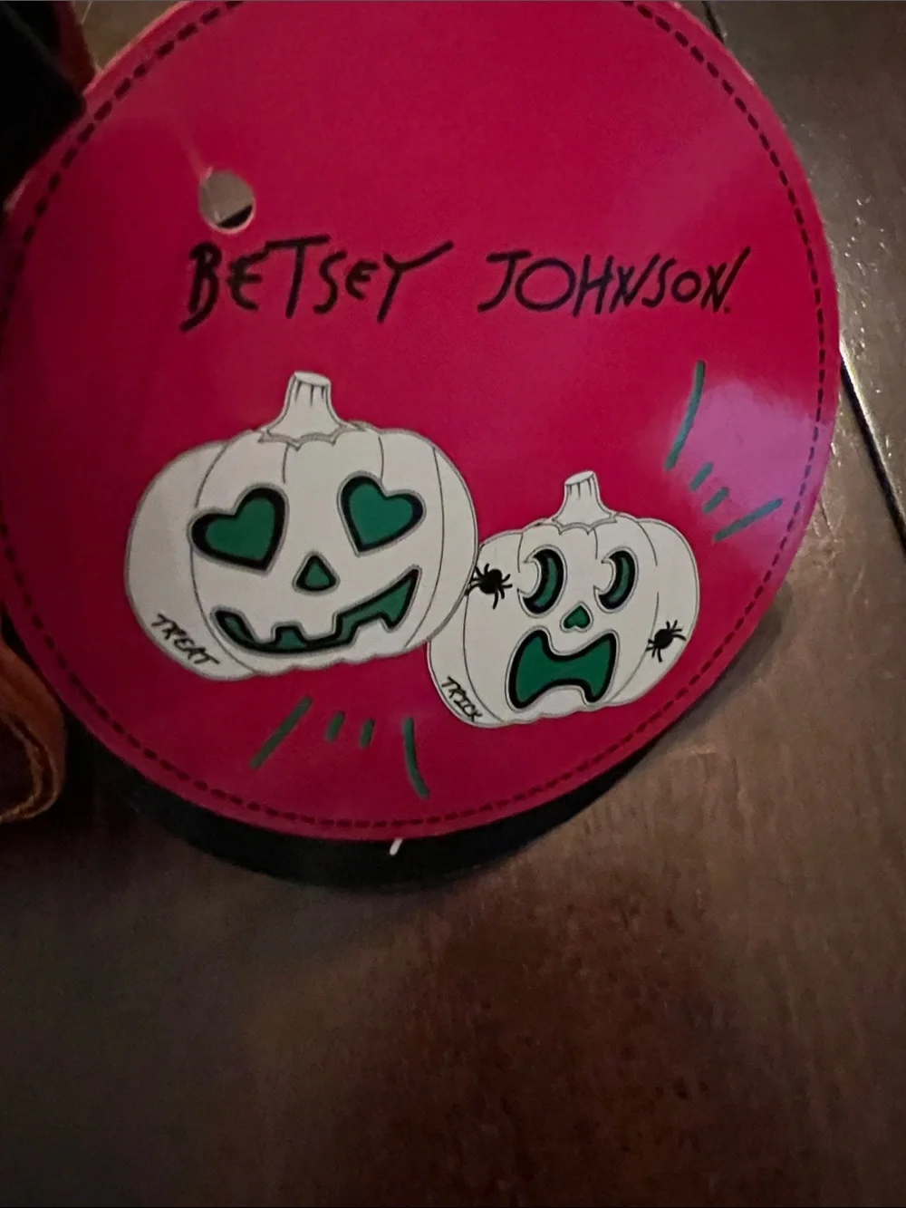 Besty Johnson glittery orange